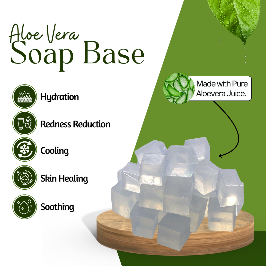Aloe Vera Soap Base β Soothing & Hydrating for Sensitive Skin