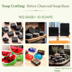 Load image into Gallery viewer, Detox Charcoal Soap Base – For Deep Cleansing