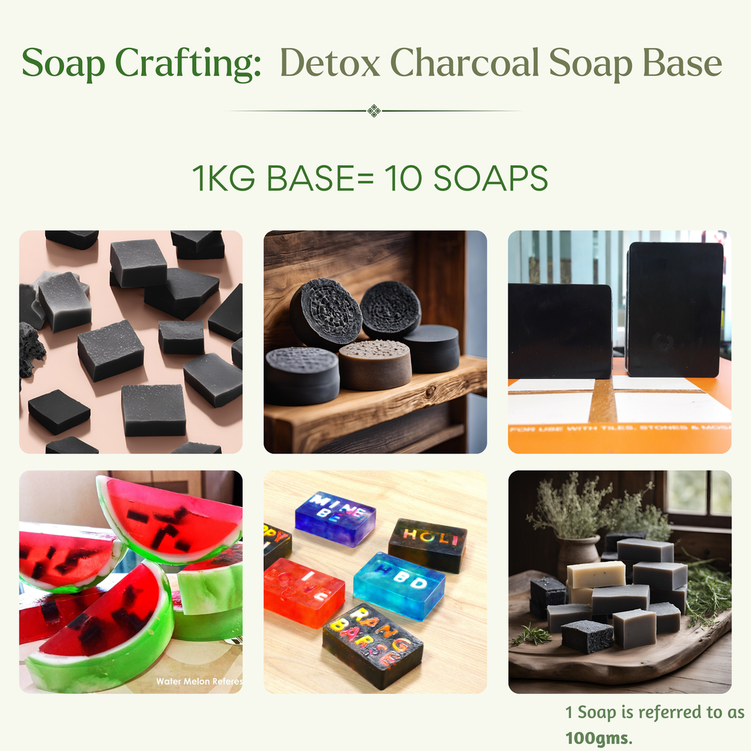 Detox Charcoal Soap Base – For Deep Cleansing