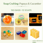 Load image into Gallery viewer, Papaya Cucumber Soap Base – Brightening & Refreshing