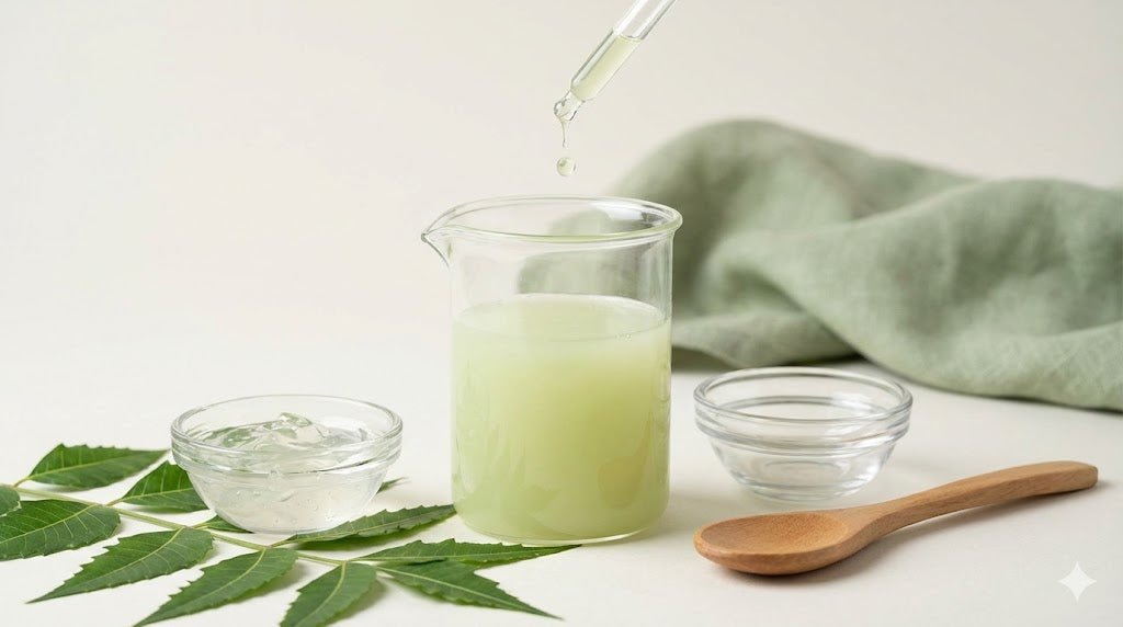 How to Make Clear Aloe Neem Shampoo at Home?  D Roots Wellness
