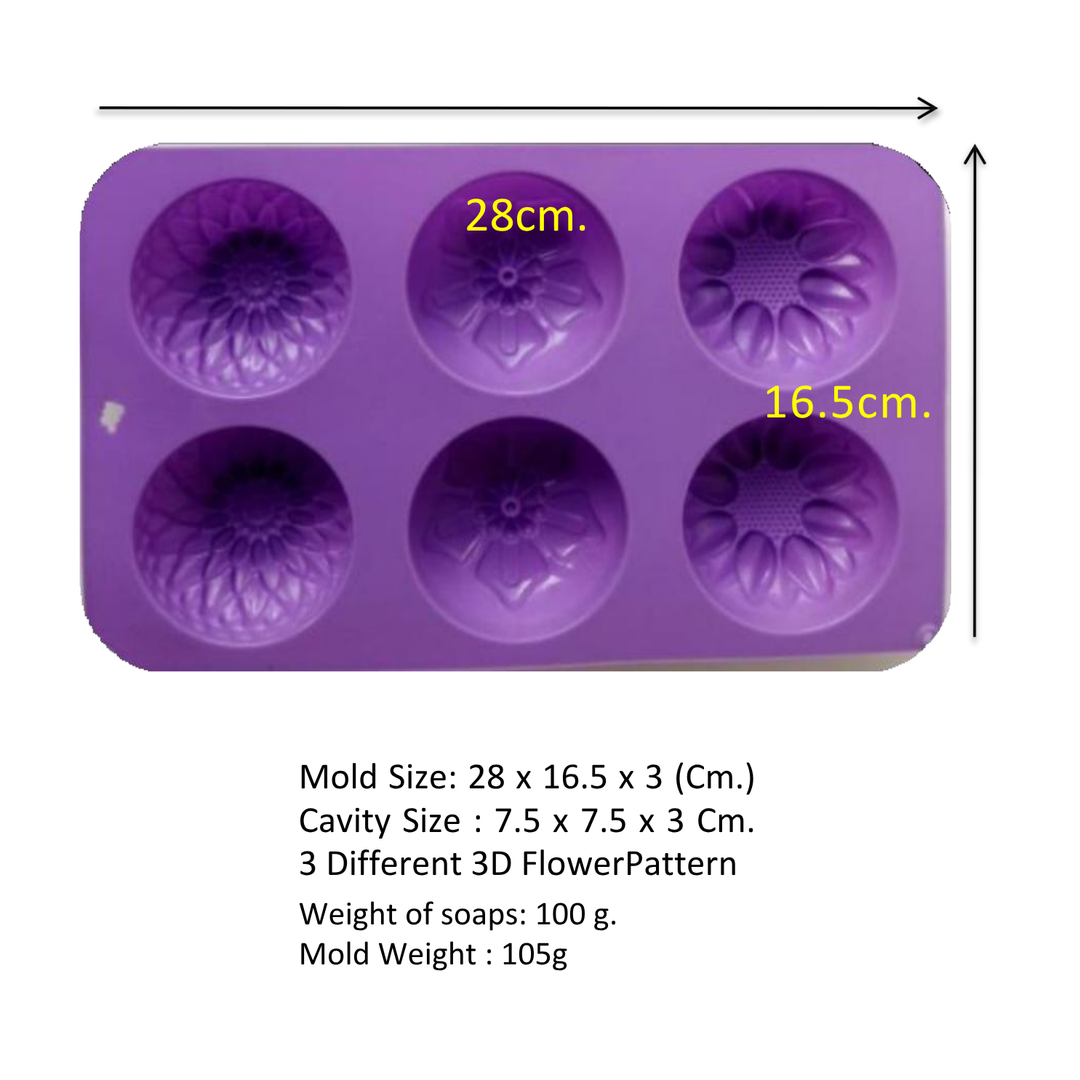 Water Flowers Silicon Mould- Soap Making