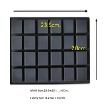 Load image into Gallery viewer, 24 - Cavity Rectangle Sample Soap Silicone Mold DIY - D Roots Wellness

