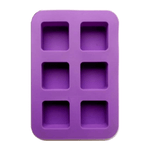 Load image into Gallery viewer, 6 - Cavity Square Cube Soap Mold – Silicone Handmade - D Roots Wellness
