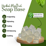 Load image into Gallery viewer, Herbal Menthol Soap Base – Cooling &amp; Revitalizing
