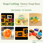 Load image into Gallery viewer, Honey Soap Base– Hydrating &amp; Skin Nourishing
