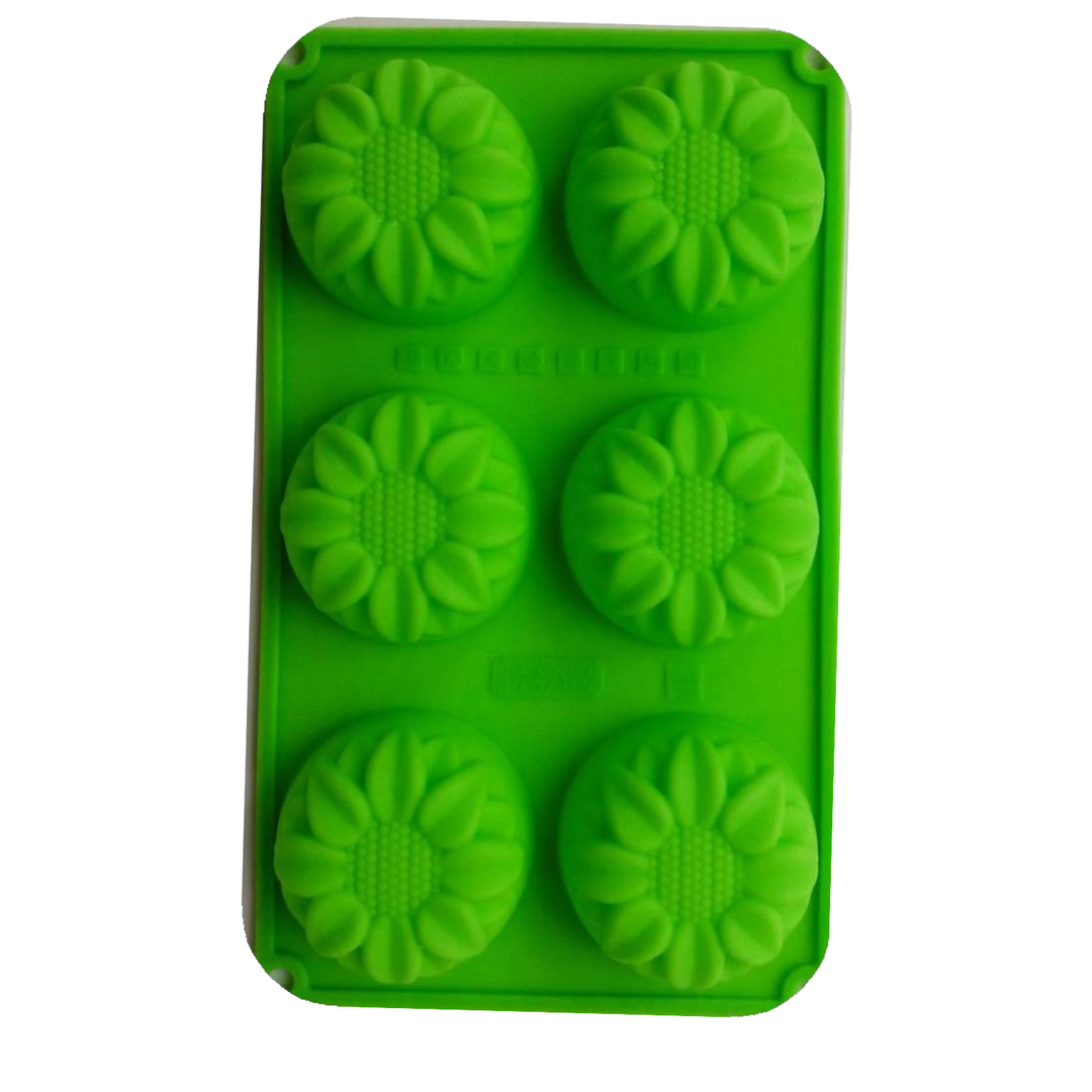 Round Sunflower Flower Silicon Mould