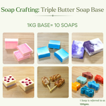 Load image into Gallery viewer, Triple Butter Soap Base- Deep Moisture &amp; Softness
