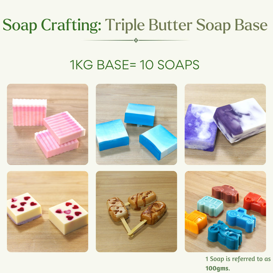 Triple Butter Soap Base- Deep Moisture & Softness