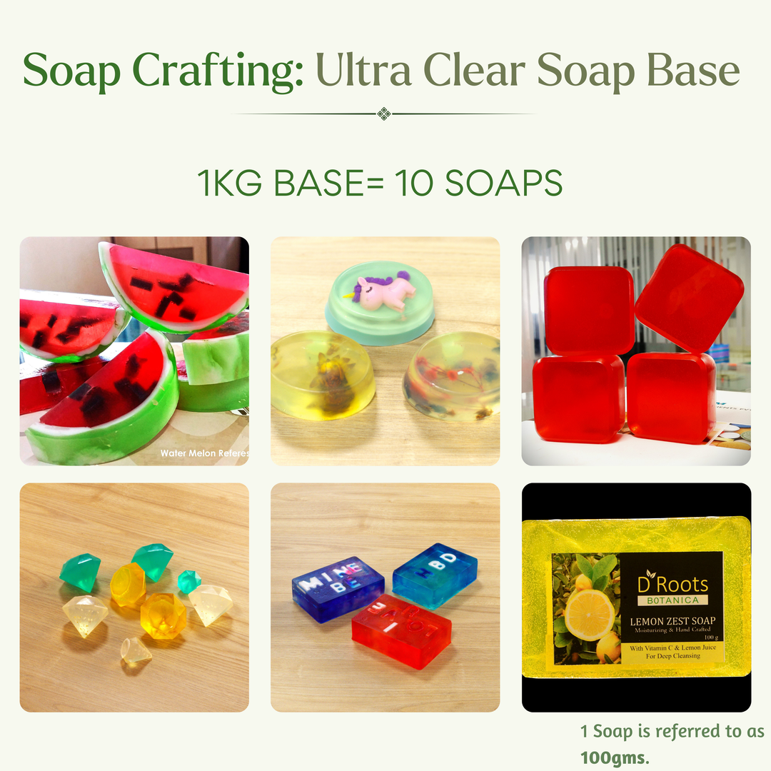 Ultra Clear Soap Base-  Transparent & Gentle on Skin