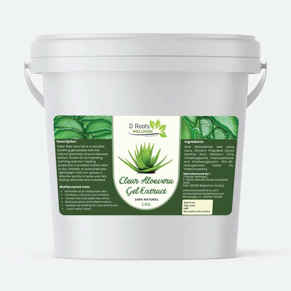 Clear Aloe Vera Gel Base - D Roots Wellness