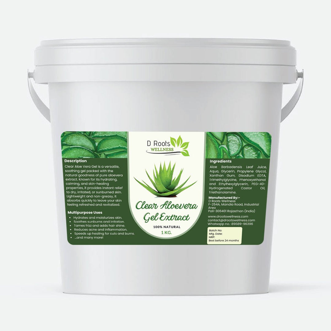 Clear Aloe Vera Gel Base - D Roots Wellness