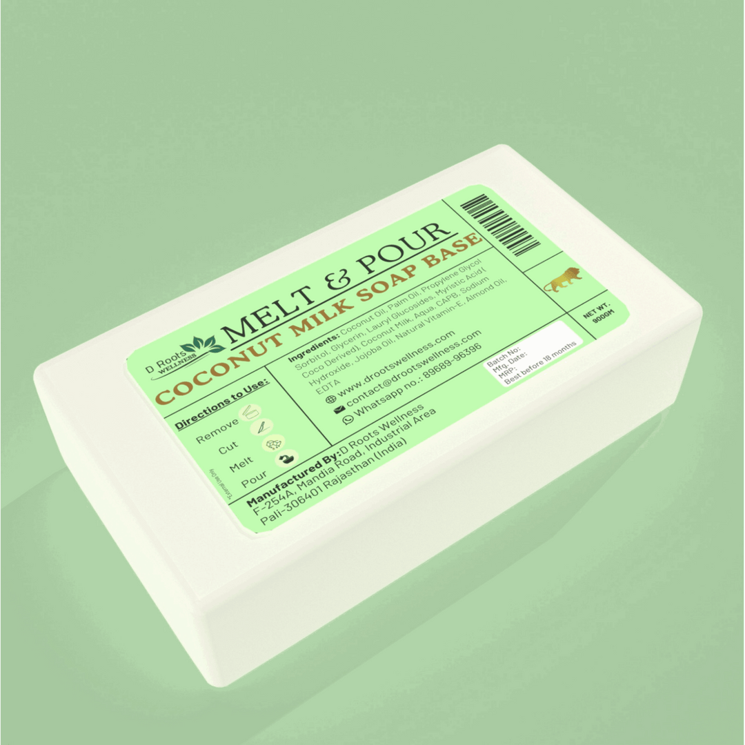Coconut Milk Soap Base– Hydrating & Gentle - D Roots Wellness