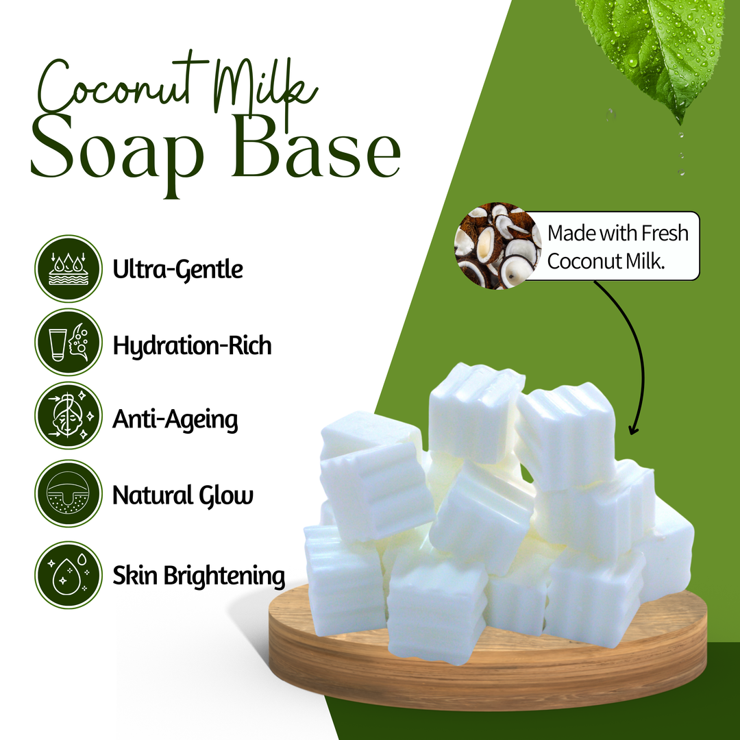 Coconut Milk Soap Base– Hydrating & Gentle