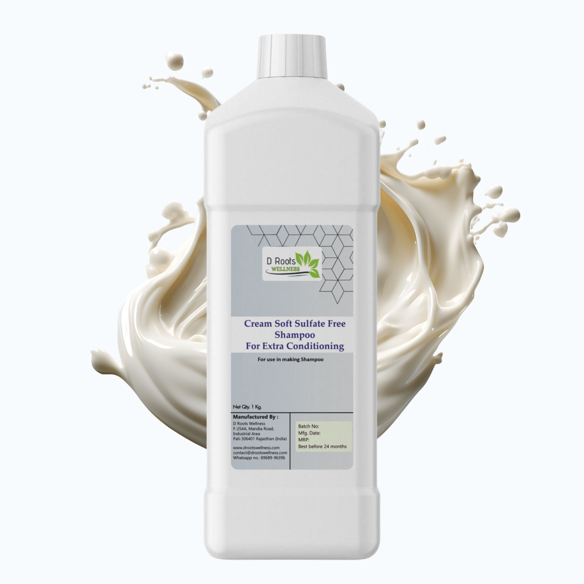 Cream Soft Shampoo Base – Nourishing & Gentle | Buy Now – D Roots