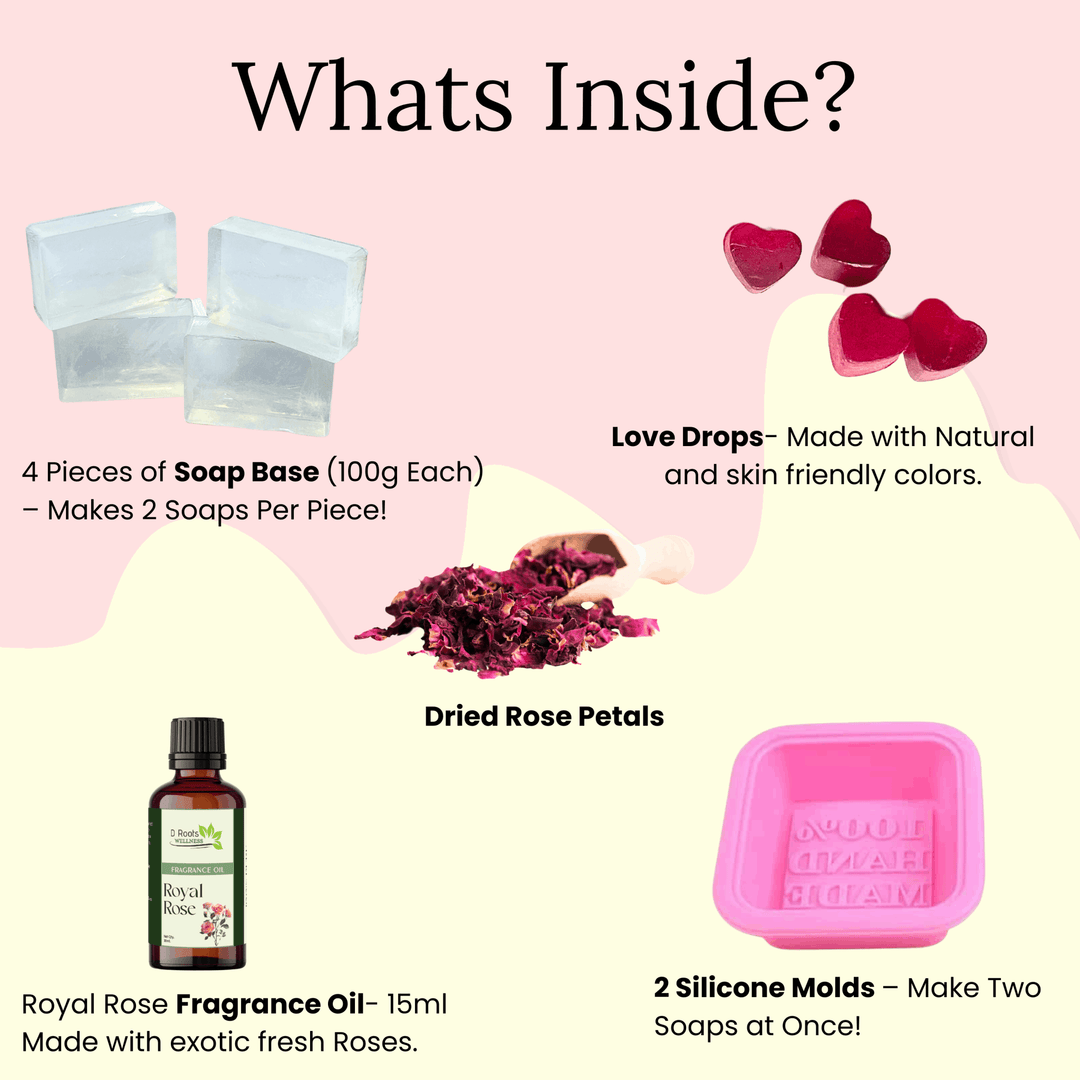 DIY Soap Making Kit | Create 8 Handmade Soaps | Melt & Pour Soaps - D Roots Wellness