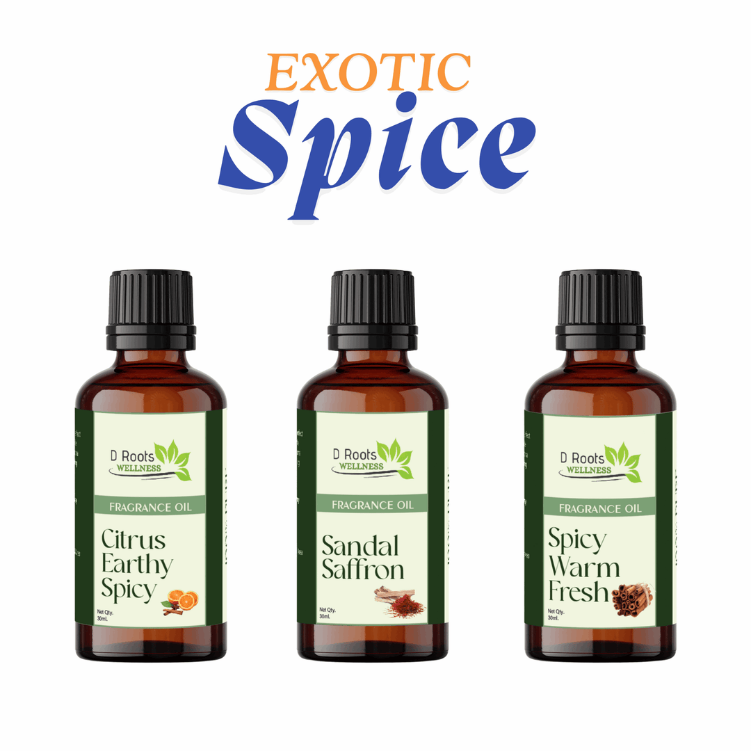 Exotic Spice - Pack of 3| Fragrance oil - 30ml - D Roots Wellness