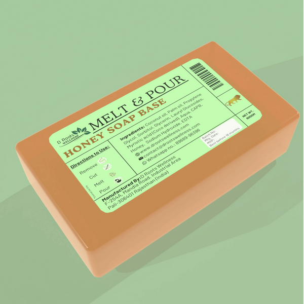 Honey Soap Base– Hydrating & Skin Nourishing - D Roots Wellness