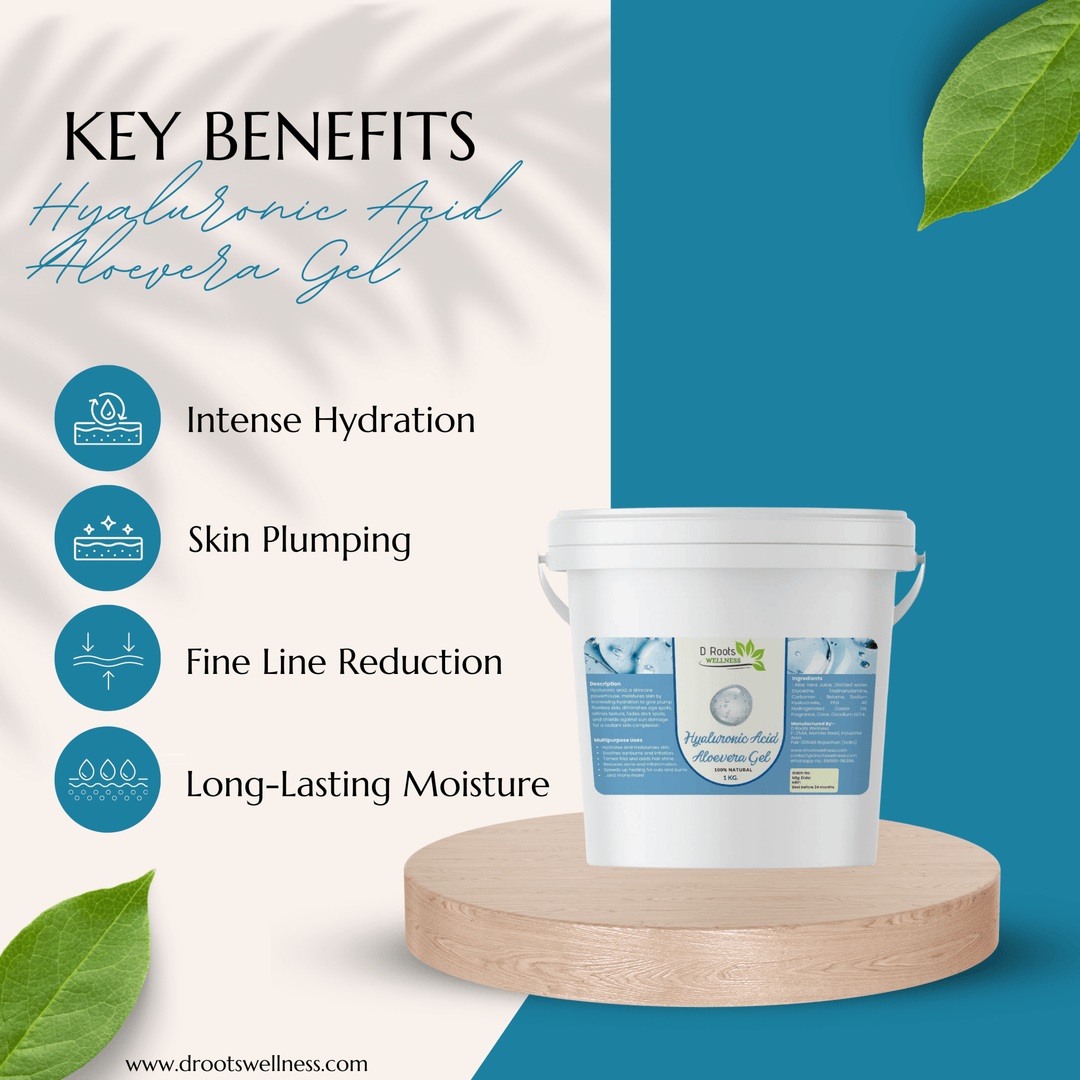 Hyaluronic Acid Aloe Gel - D Roots Wellness