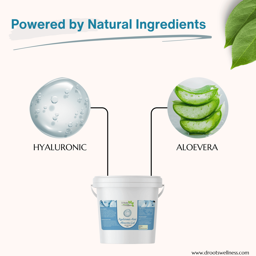 Hyaluronic Acid Aloe Gel - D Roots Wellness
