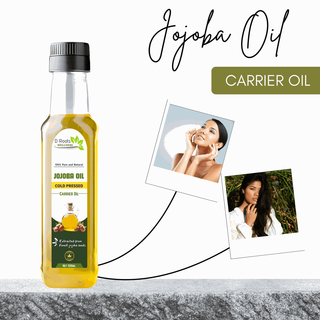 Jojoba Oil| Cold Pressed | 100% Pure & Natural - D Roots Wellness