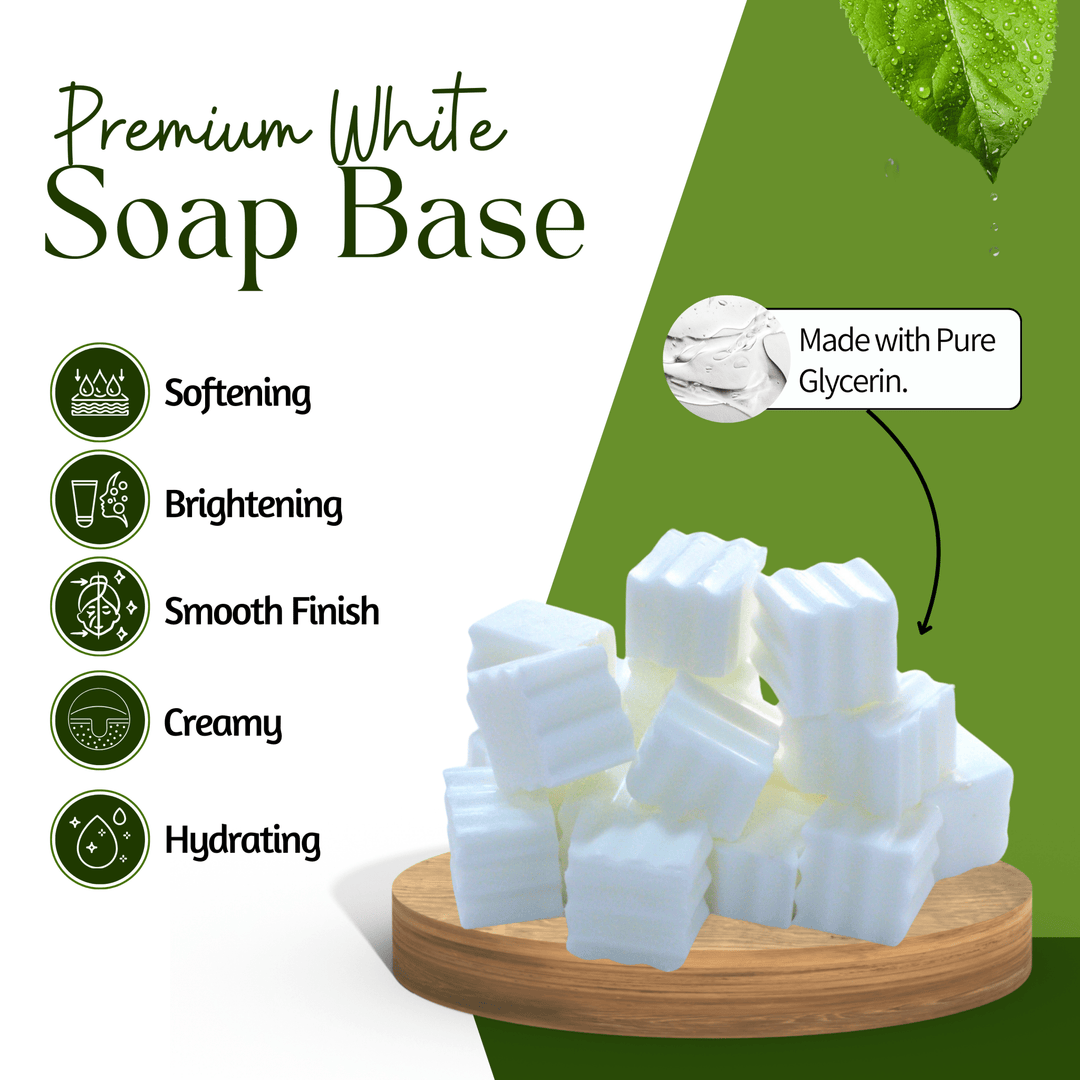 Premium White Soap Base– Brighten & Moisturize - D Roots Wellness