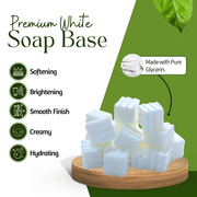 Premium White Soap Base– Brighten & Moisturize - D Roots Wellness