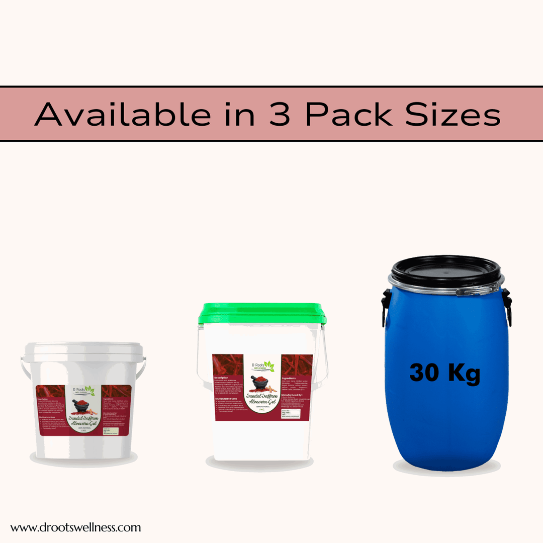 Sandal Saffron Aloe Gel - D Roots Wellness