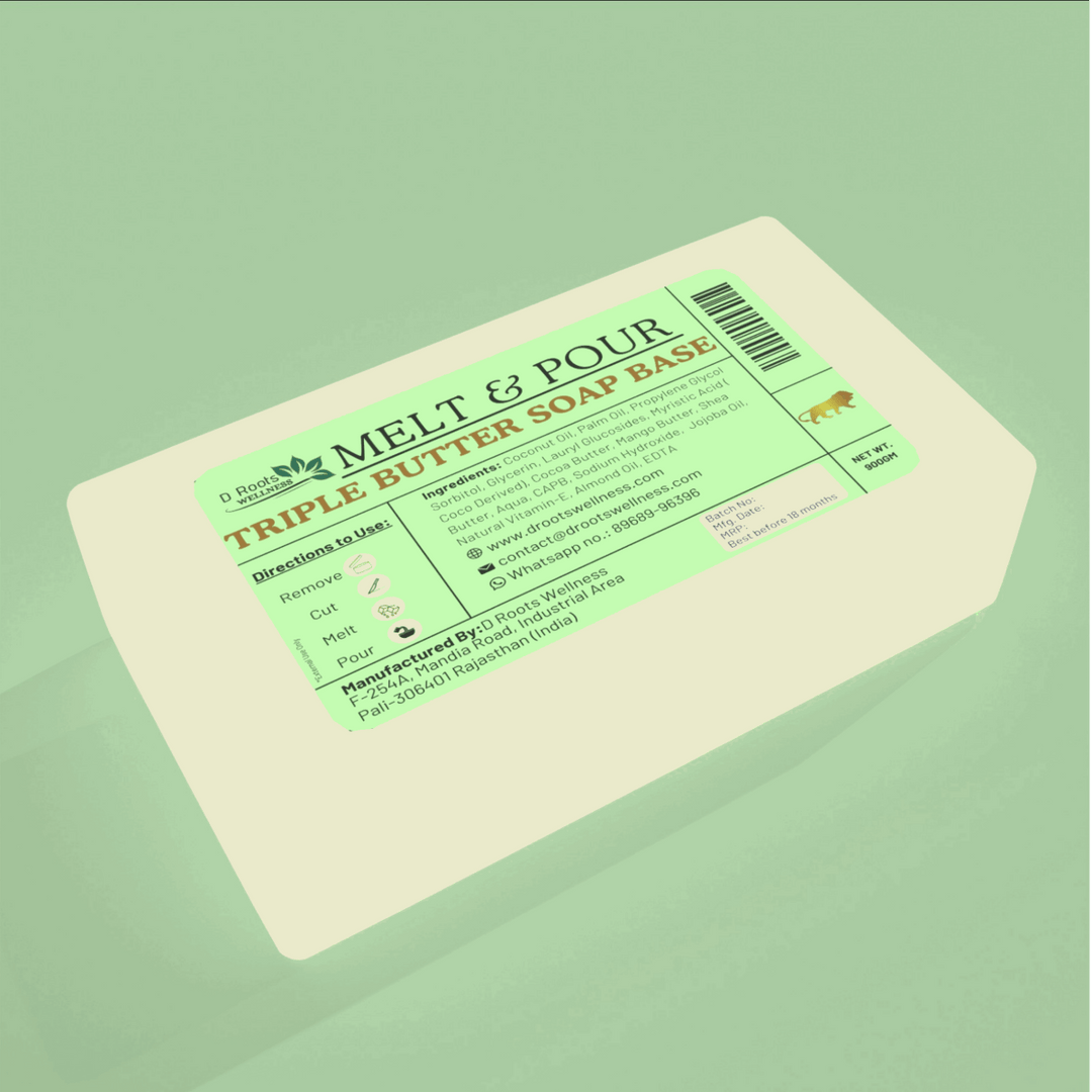 Triple Butter Soap Base - Deep Moisture & Softness - D Roots Wellness