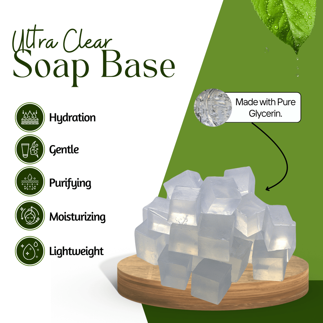 Ultra Clear Soap Base - Transparent & Gentle on Skin - D Roots Wellness
