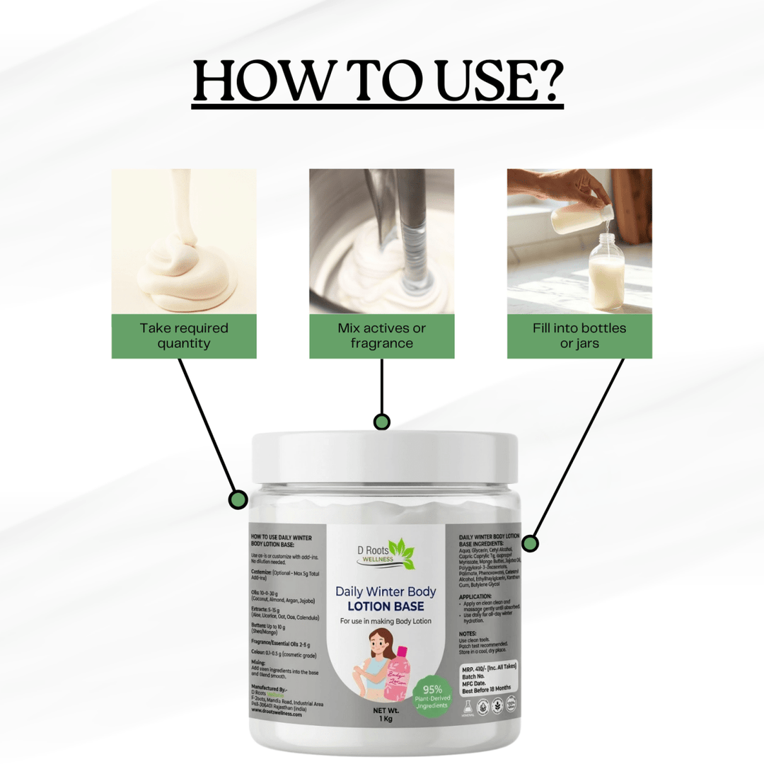 Winter Body Lotion Base - D Roots Wellness